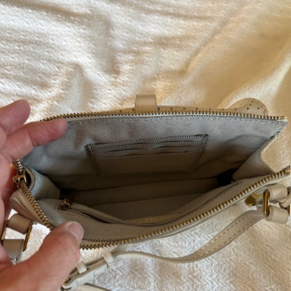 Fossil Ryder small cream crossbody leather bag - Picture 7 of 13